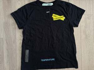 Off White Caution Tape Temperature T-shirt